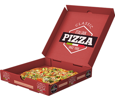 Multicolor Printed Pizza Boxes