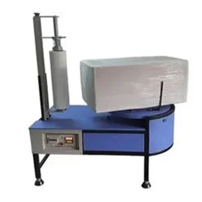 Box Stretch Wrapping Machine With Up Down System With Holding