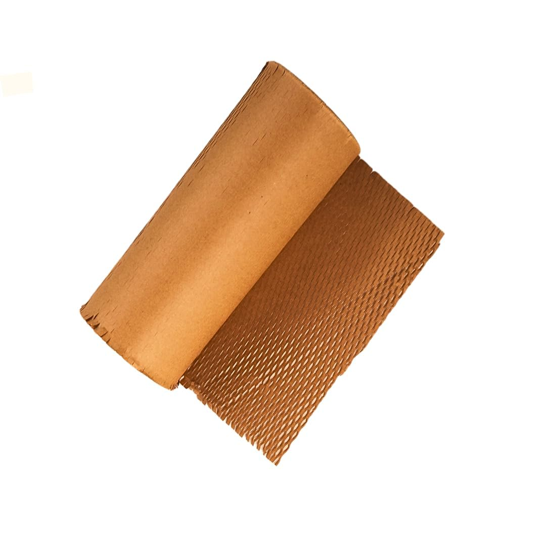 MM Will Care Honeycomb Paper Bubble Wrap Roll 20 Inch | Packing, Shipping, Moving, (90 Gsm Paper Roll )