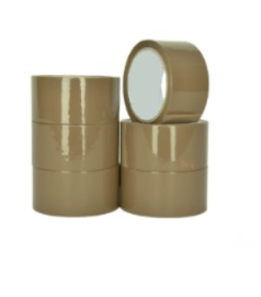 BOPP Packaging Brown Tape (Tan) | 25mm X 65 Meter | Pack Of 3