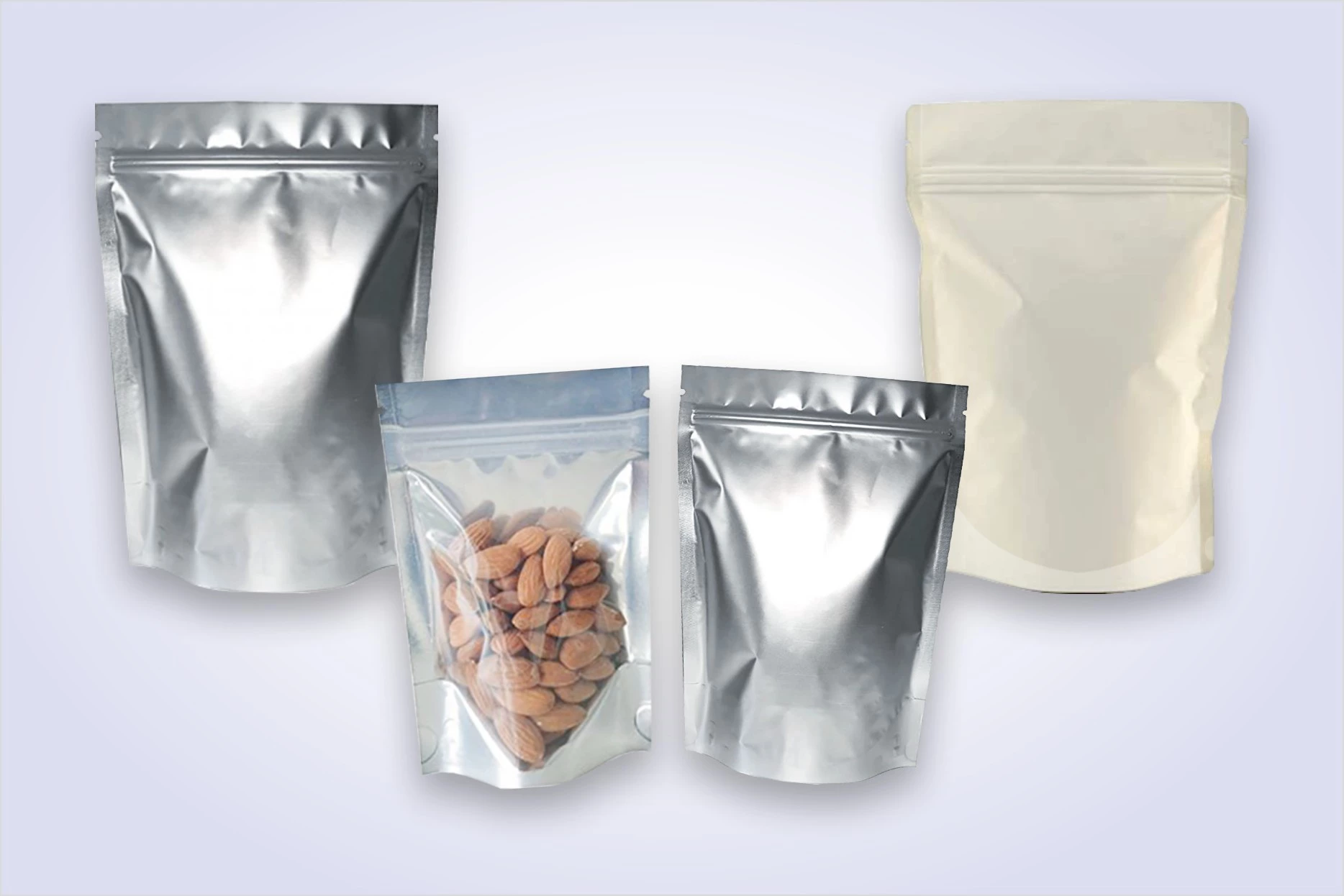 Stock & Sell Un-printed Stand-up Pouches.