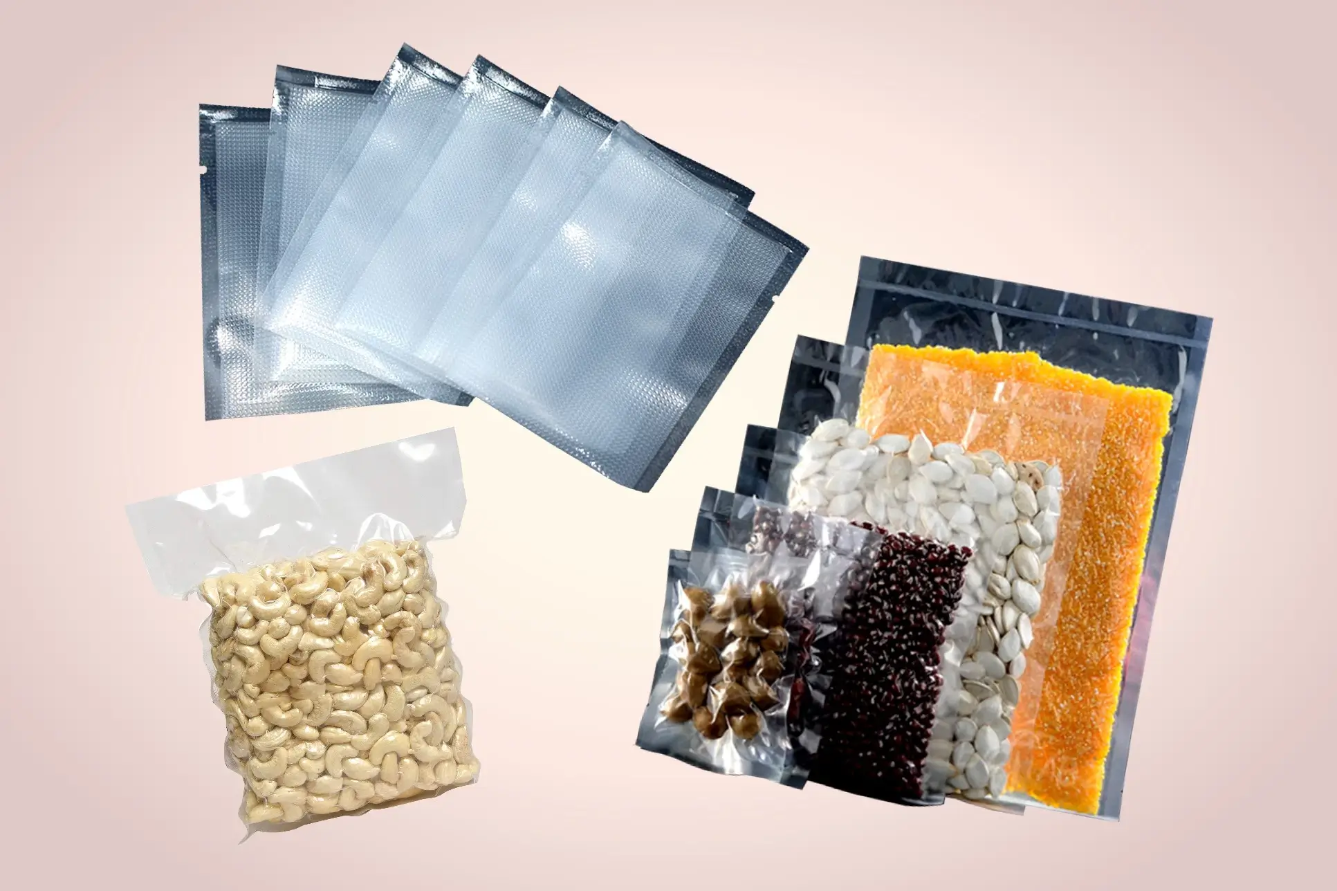 Laminated Un-printed Vacuum Pouches